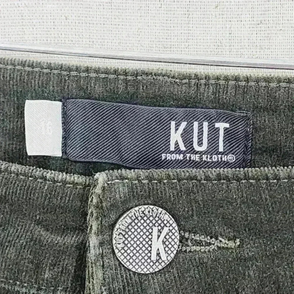 Kut from the Kloth Corduroy High Rise Daina Fab Ab Skinny pants Women's 16 1207C - Picture 4 of 8